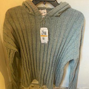 Hooded Sweater Sage (sz S)